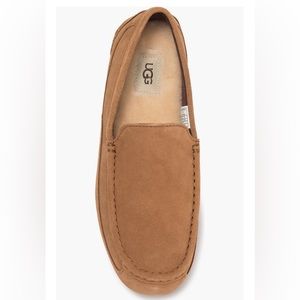 UGG® Alder Faux Shearling Lined Suede Slipper (Men)